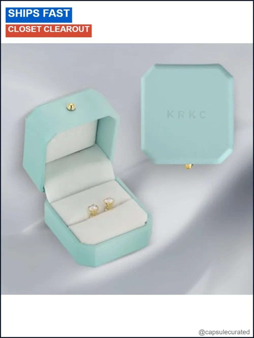Moissanite Stud Earrings 5.0mm D Color VVS1 14K Gold Plated S925 Sterling